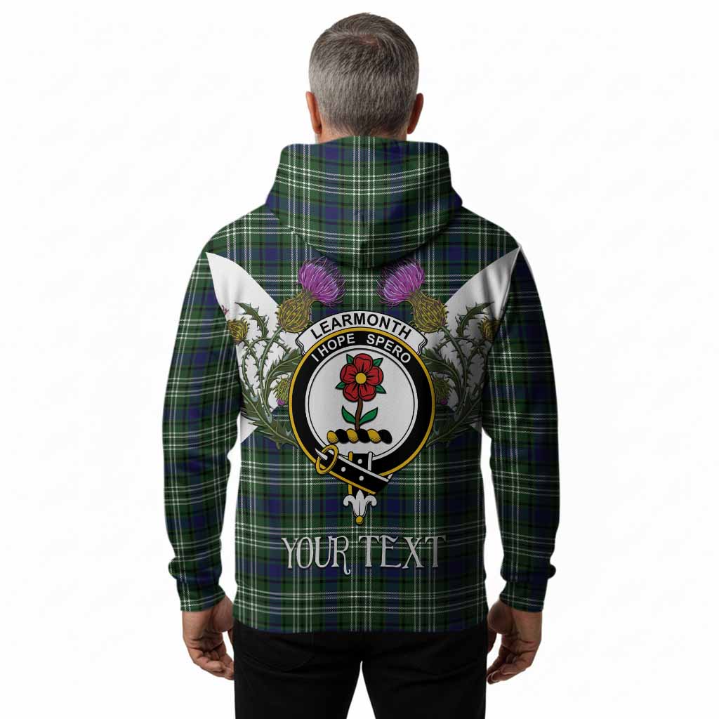 Learmonth Tartan Family Crest Hoodie Scottish Burns Night Thistle Floral