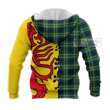 Learmonth Tartan Family Crest Knitted Hoodie Lion Rampant Honor - Tartan Vibes Clothing