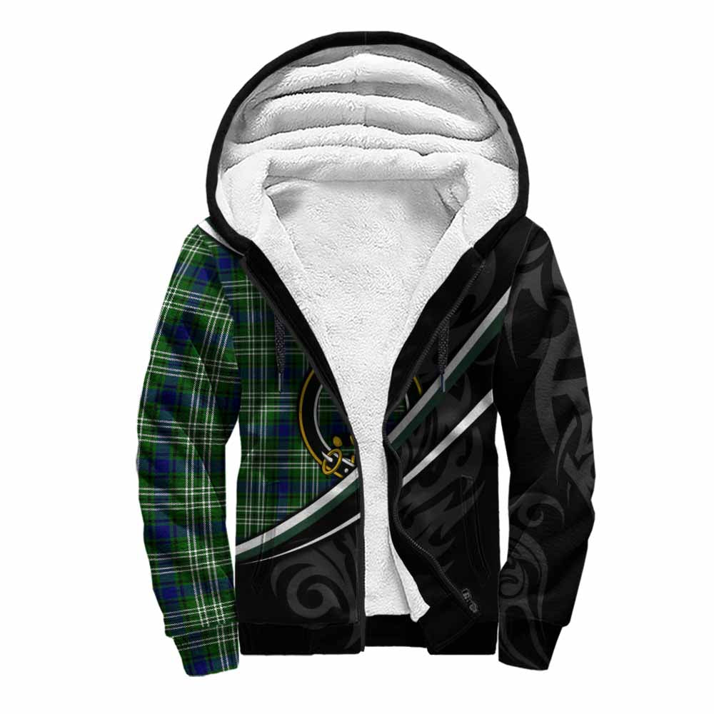Learmonth Tartan Family Crest Sherpa Hoodie Celtic Scottish Thistle Floral - Tartan Vibes Clothing
