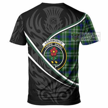 Learmonth Tartan Family Crest T-shirt Celtic Scottish Thistle Floral - Tartan Vibes Clothing