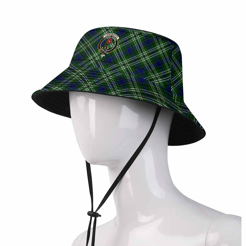 Learmonth Tartan Fishing Hat with Family Crest