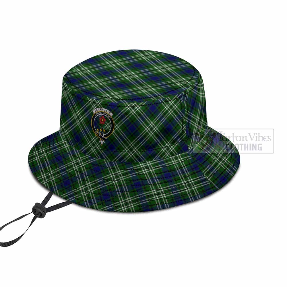 Learmonth Tartan Fishing Hat with Family Crest
