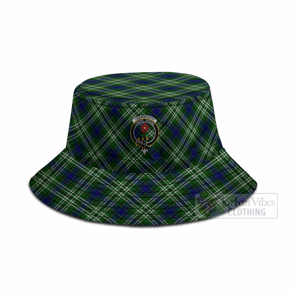 Learmonth Tartan Fishing Hat with Family Crest