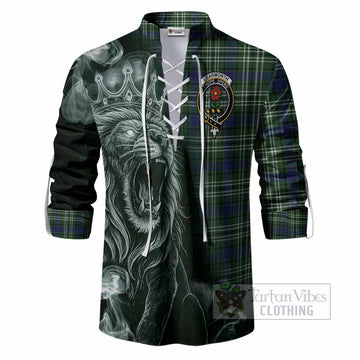 Learmonth Tartan Ghillie Shirt Roaring Lion Heritage