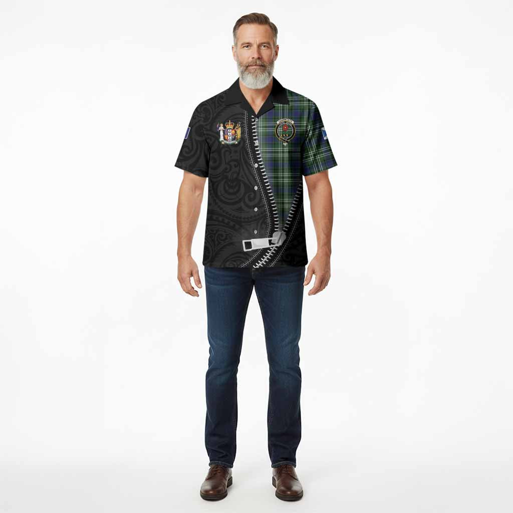Learmonth Tartan Hawaiian Shirt New Zealand Pattern Unique Zipper Stylized