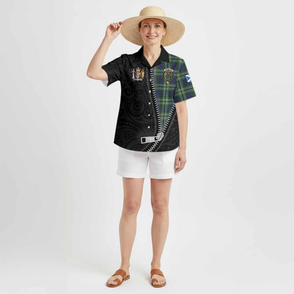 Learmonth Tartan Hawaiian Shirt New Zealand Pattern Unique Zipper Stylized