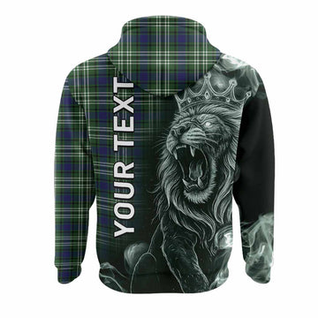 Learmonth Tartan Hoodie Roaring Lion Heritage