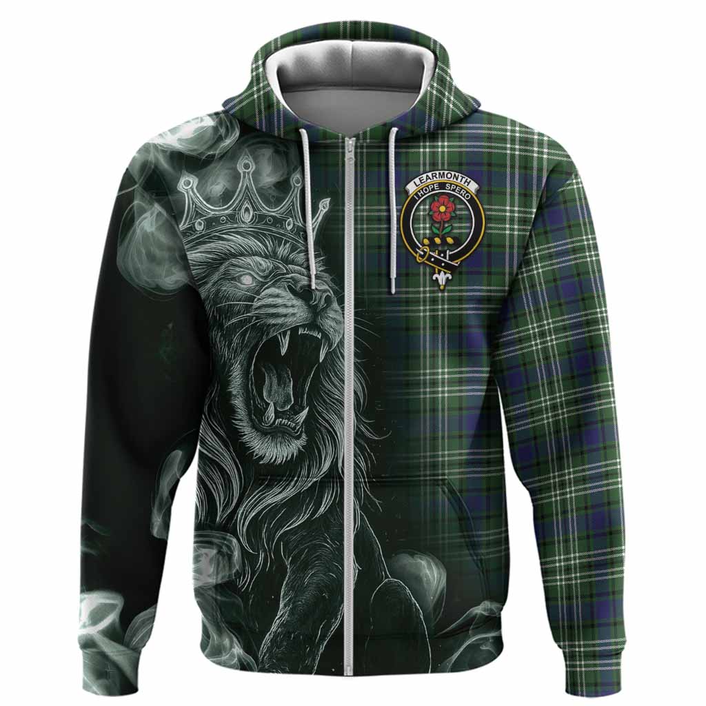 Learmonth Tartan Hoodie Roaring Lion Heritage