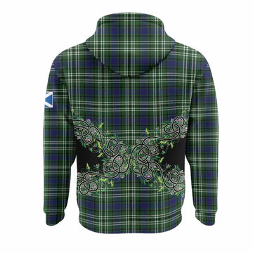 Learmonth Tartan Hoodie Thistle Scottish Spirit
