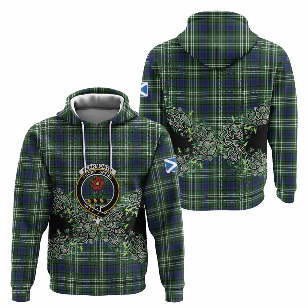 Learmonth Tartan Hoodie Thistle Scottish Spirit