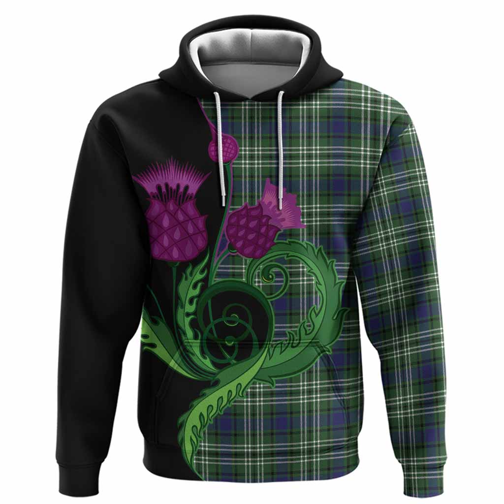 Learmonth Tartan Hoodie Traditional Scottish Thistle