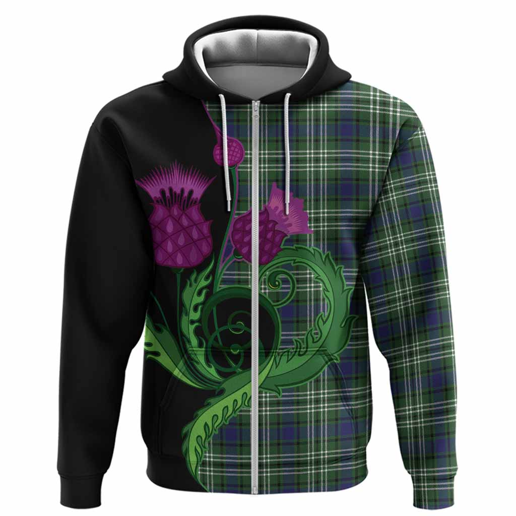 Learmonth Tartan Hoodie Traditional Scottish Thistle