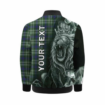Learmonth Tartan Kid Bomber Jacket Roaring Lion Heritage