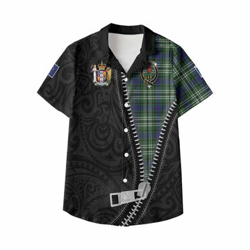 Learmonth Tartan Kid Hawaiian Shirt New Zealand Pattern Unique Zipper Stylized