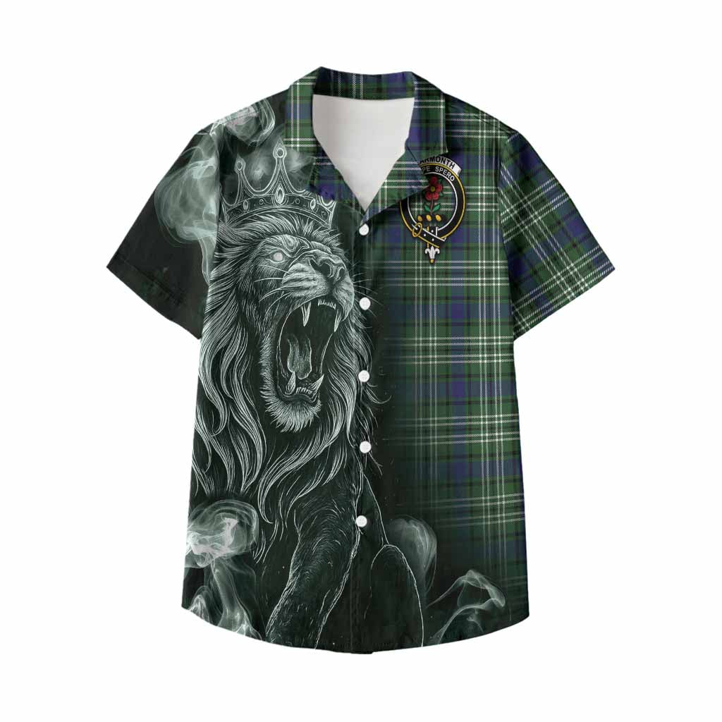 Learmonth Tartan Kid Hawaiian Shirt Roaring Lion Heritage