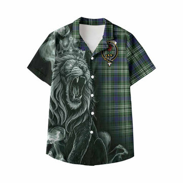 Learmonth Tartan Kid Hawaiian Shirt Roaring Lion Heritage