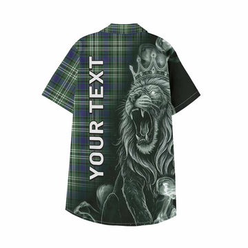 Learmonth Tartan Kid Hawaiian Shirt Roaring Lion Heritage