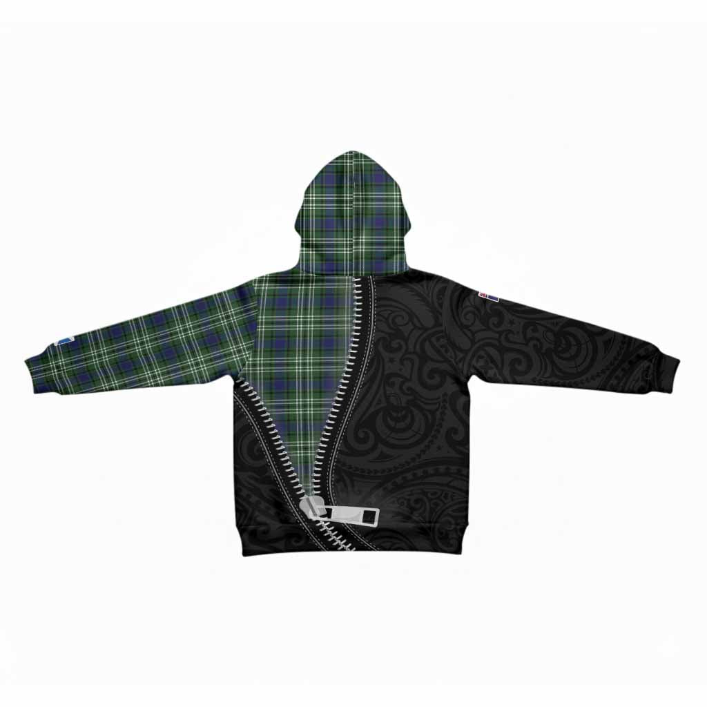 Learmonth Tartan Kid Hoodie New Zealand Pattern Unique Zipper Stylized