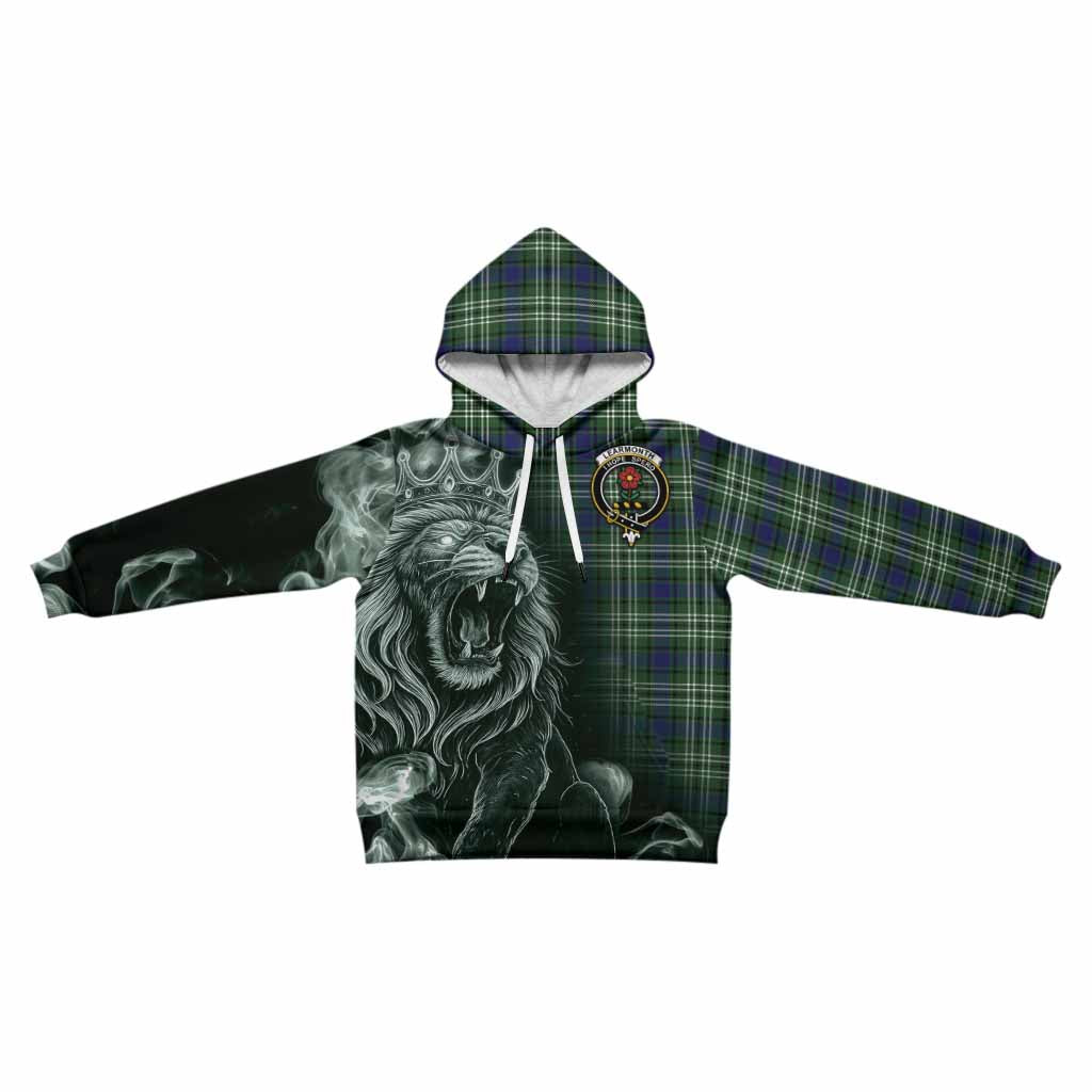 Learmonth Tartan Kid Hoodie Roaring Lion Heritage