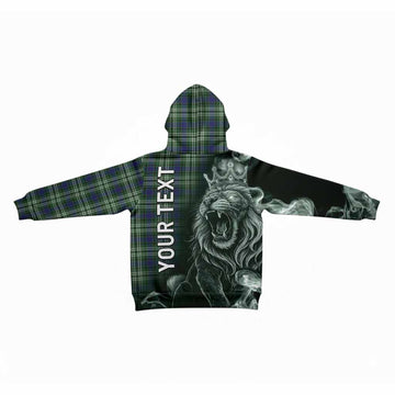 Learmonth Tartan Kid Hoodie Roaring Lion Heritage