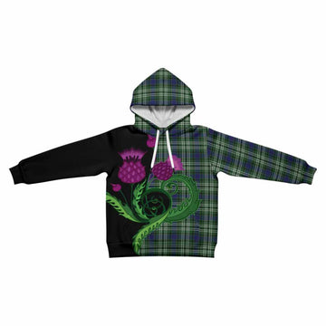 Learmonth Tartan Kid Hoodie Traditional Scottish Thistle