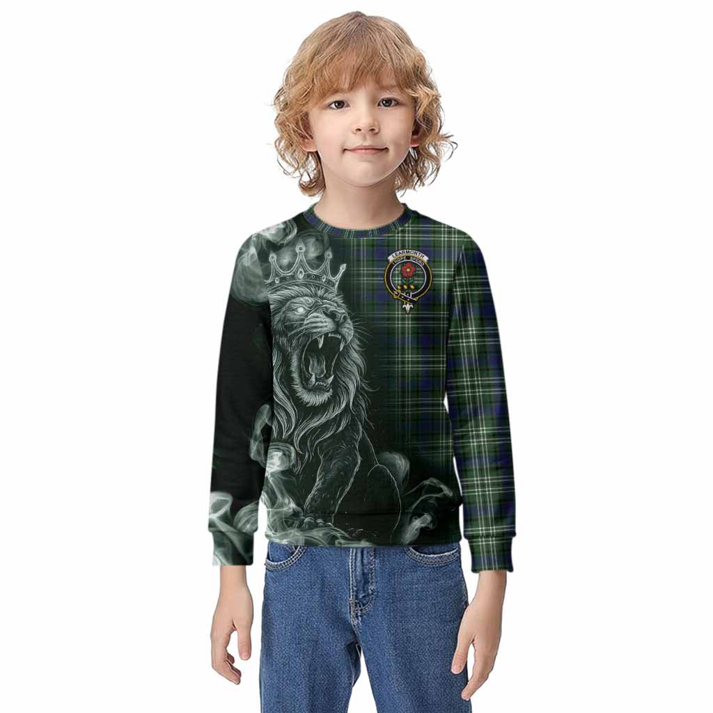 Learmonth Tartan Kid Knitted Sweatshirt Roaring Lion Heritage