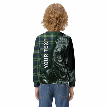 Learmonth Tartan Kid Knitted Sweatshirt Roaring Lion Heritage