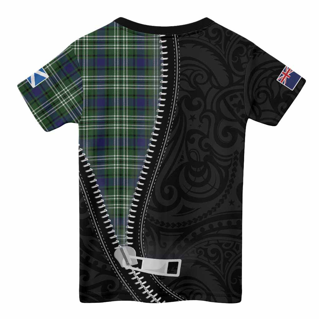 Learmonth Tartan Kid T-shirt New Zealand Pattern Unique Zipper Stylized