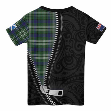 Learmonth Tartan Kid T-shirt New Zealand Pattern Unique Zipper Stylized