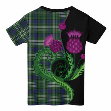 Learmonth Tartan Kid T-shirt Traditional Scottish Thistle