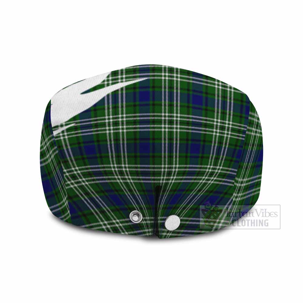 Learmonth Tartan Loch Ness Monster Scottish Heritage Art Flat Cap, Jeff Cap