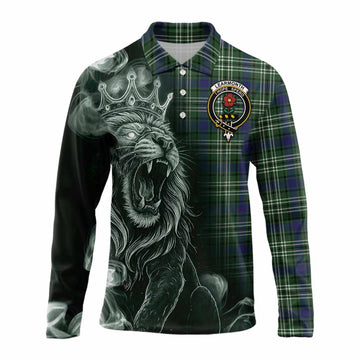 Learmonth Tartan Long Sleeve Polo Shirt Roaring Lion Heritage