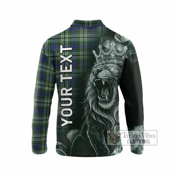 Learmonth Tartan Long Sleeve Polo Shirt Roaring Lion Heritage