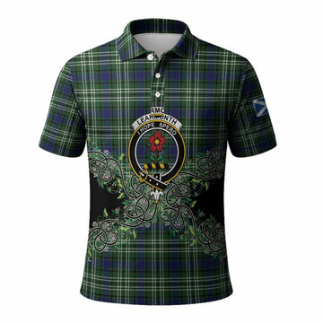 Learmonth Tartan Polo Shirt Thistle Scottish Spirit