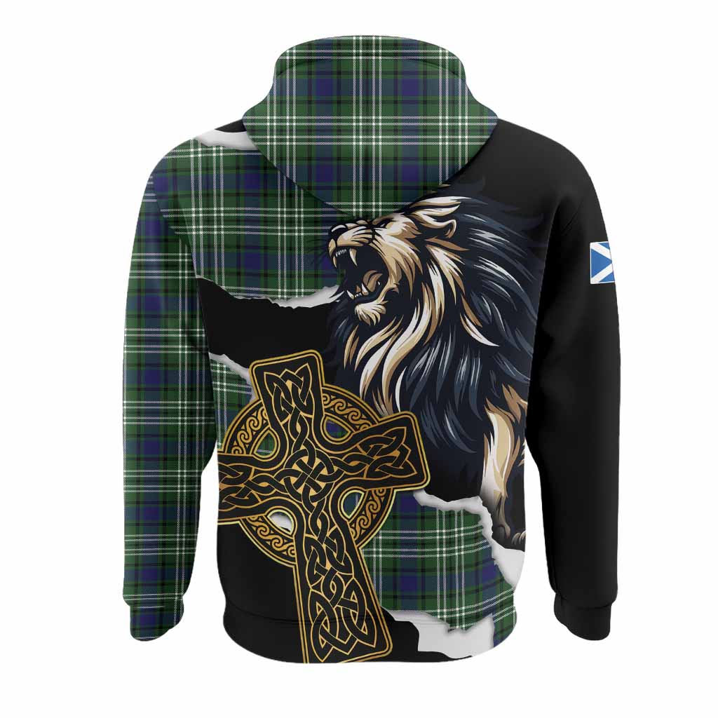 Learmonth Tartan Scottish Hoodie Lion Celtic Heritage