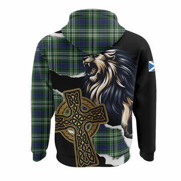 Learmonth Tartan Scottish Hoodie Lion Celtic Heritage