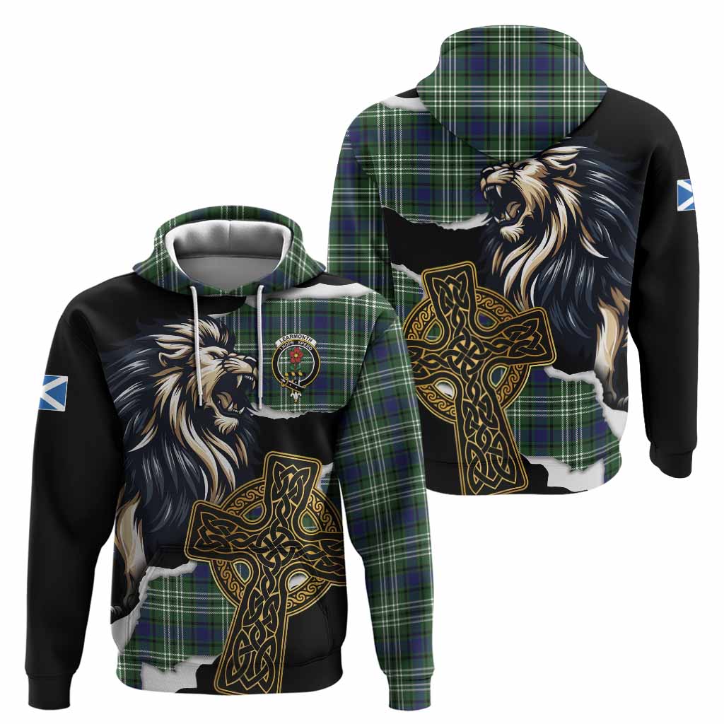 Learmonth Tartan Scottish Hoodie Lion Celtic Heritage