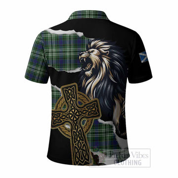 Learmonth Tartan Scottish Polo Shirt Lion Celtic Heritage