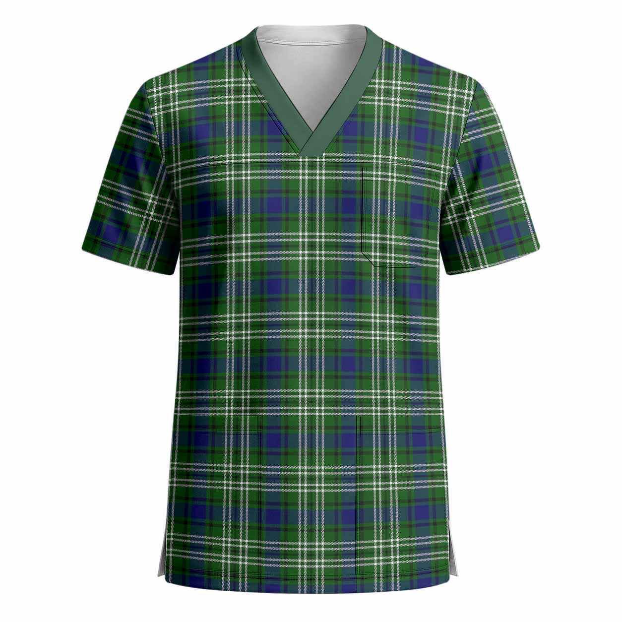 Learmonth Tartan Scrub Top - Tartan Vibes Clothing