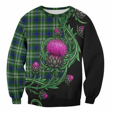Learmonth Tartan Sweatshirt Resilient Scottish Thistle Unisex - Tartan Vibes Clothing