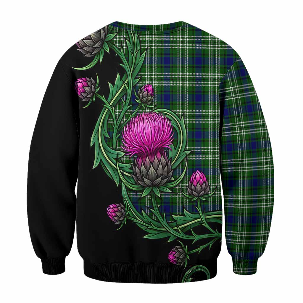 Learmonth Tartan Sweatshirt Resilient Scottish Thistle - Tartan Vibes Clothing