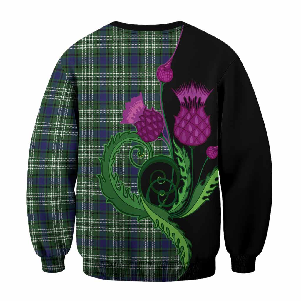 Learmonth Tartan Sweatshirt Traditional Scottish Thistle