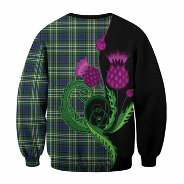 Learmonth Tartan Sweatshirt Traditional Scottish Thistle