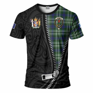 Learmonth Tartan T-Shirt New Zealand Pattern Unique Zipper Stylized