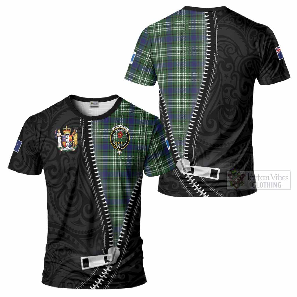Learmonth Tartan T-Shirt New Zealand Pattern Unique Zipper Stylized