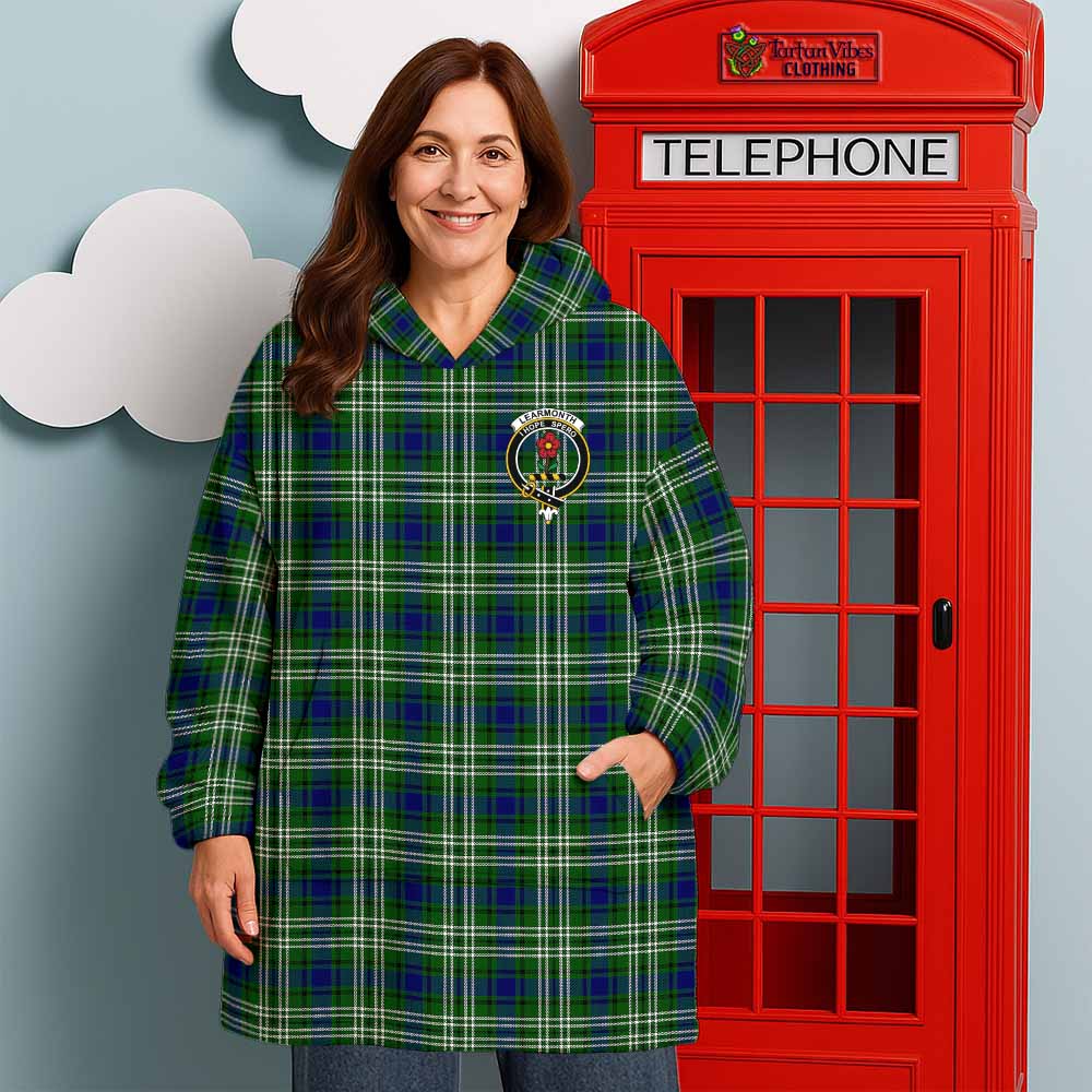 Learmonth Tartan Wearable Blanket with Family Crest - Tartan Vibes Clothing