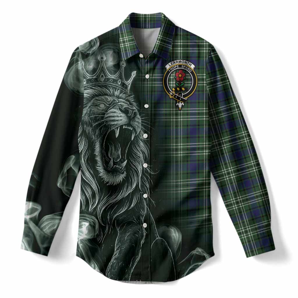 Learmonth Tartan Women Casual Shirt Roaring Lion Heritage