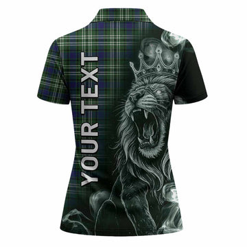 Learmonth Tartan Women Polo Shirt Roaring Lion Heritage