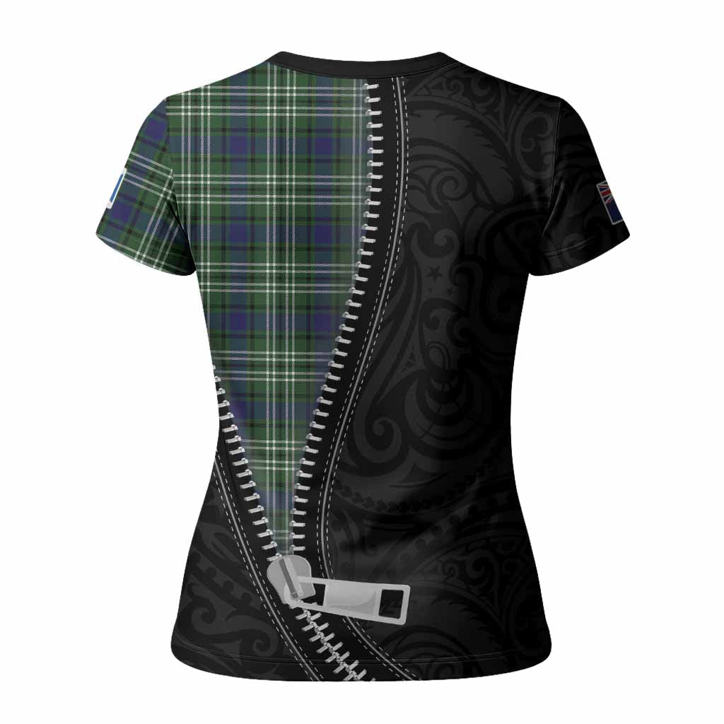Learmonth Tartan Women T shirt New Zealand Pattern Unique Zipper Stylized