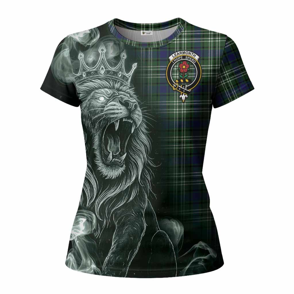 Learmonth Tartan Women T shirt Roaring Lion Heritage